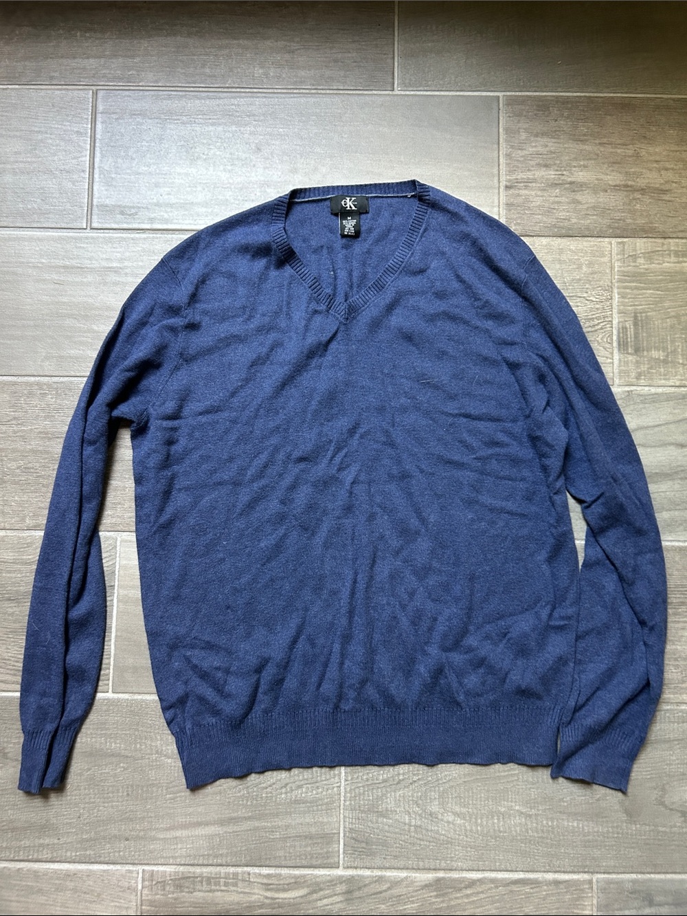 Calvin Klein Deep Blue V-Neck Sweater